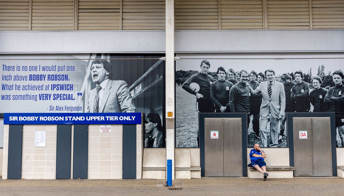 14. Pausing for thought at Portman Rd